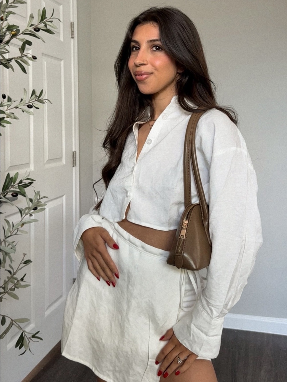 Label22 Linen Skirt Set NWT